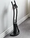 Stojak na papier toaletowy ze szczotką SOACHA Metal Czarny