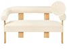 Sofa 2 Seater ILBRO Boucle Off-White/ Light Brown