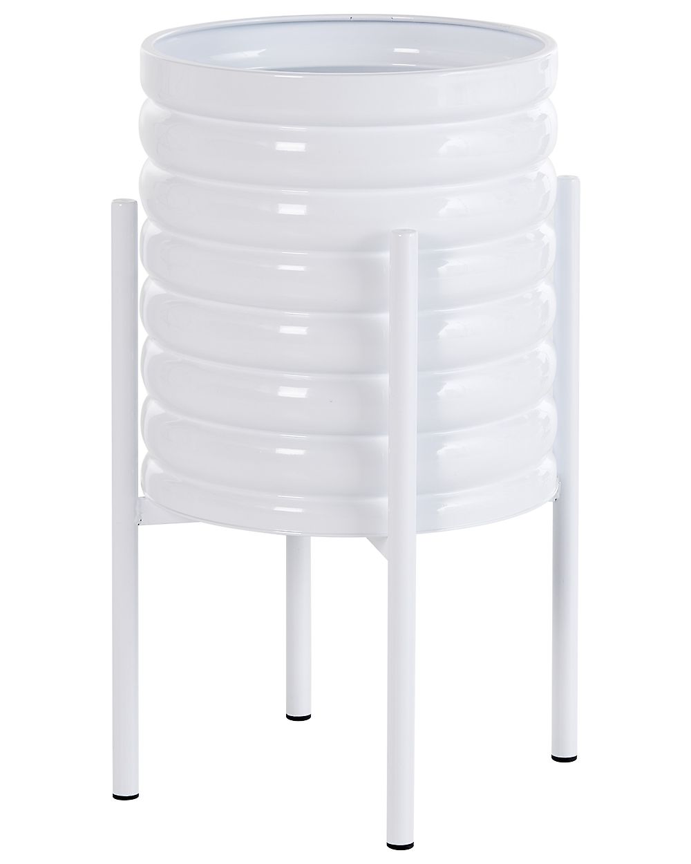 Upphöjd växtkruka GENTIANELLA 31 cm Metall Vit