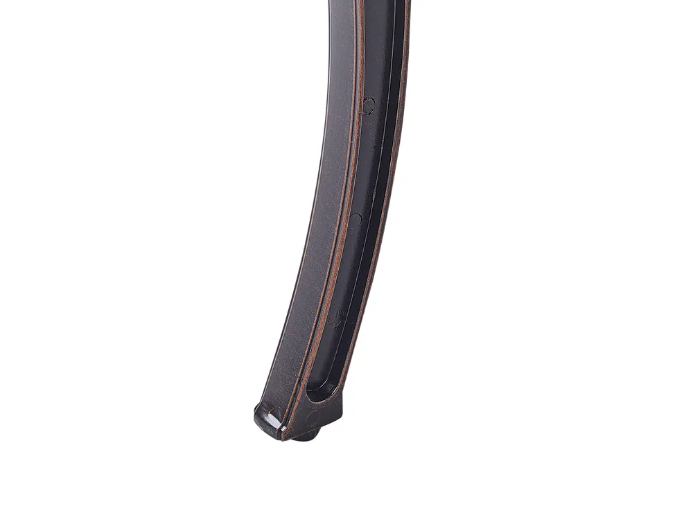 Garden Bench STAGGIA 104 cm Metal Brown_931808