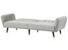 Velvet Sofa Bed Light Grey VIMMERBY_764234