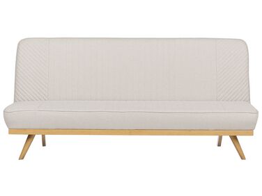 Sofá cama de tela beige KALFAFELL