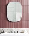 Oval LED Wall Mirror ø 78 cm Silver BERGERAC_844376