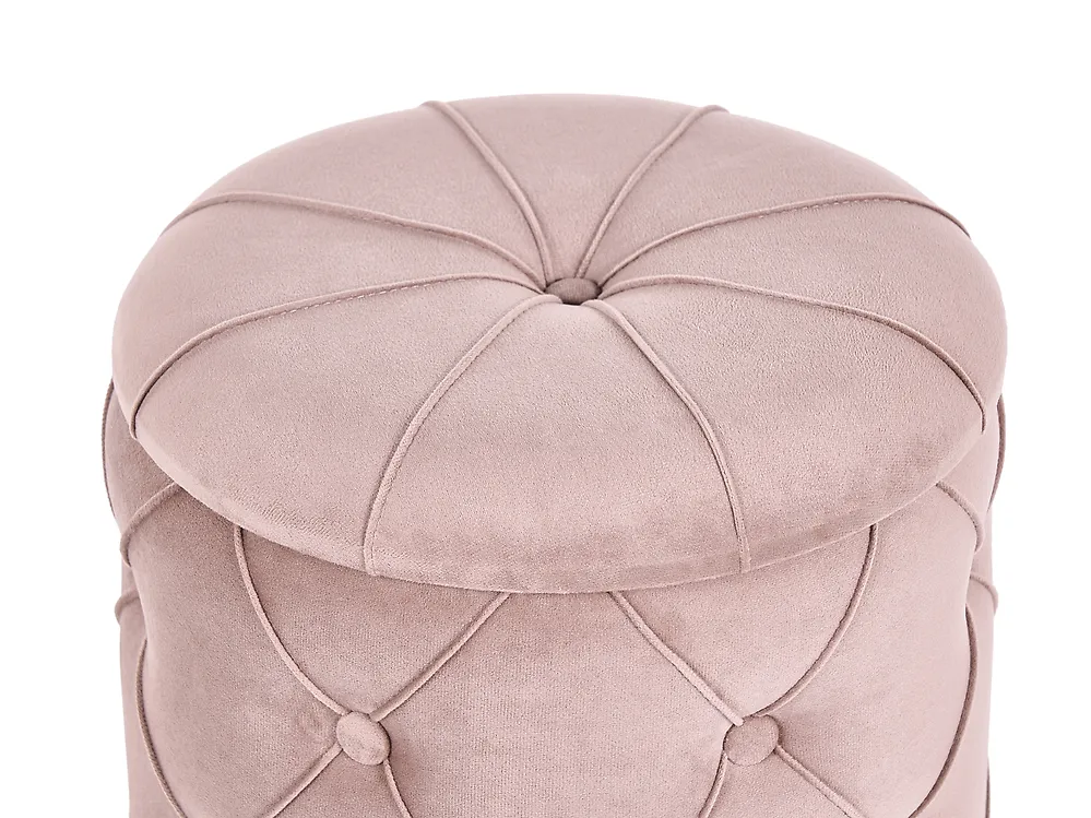Lot de 2 poufs avec rangement PUEBLO Velours Taupe_881670
