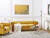 Canapé 3 places en velours jaune moutarde CHESTERFIELD_778730