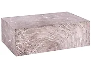 Coffee Table NOBRES 90 cm 66 cm Brown Marble_1192543
