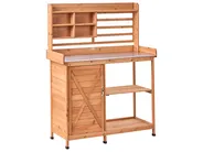 Stół ogrodniczy MELDOLA 113 cm 149 cm Drewno jodłowe Jasnobrązowy_1029683