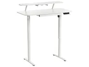 Biurko regulowane elektrycznie WILBANKS 120 cm 60 cm Z portem USB Biały_1031125