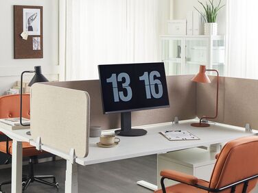 Desk Screen 80 x 40 cm Beige WALLY