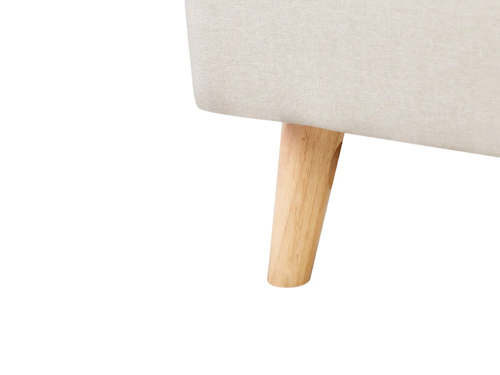 Bed Fabric RENNES 140 x 200 cm (EU Double) Light Beige_345568