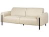 3 Seater Fabric Sofa Beige ASKIM_917492