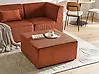 Ottoman LEMVIG Corduroy Golden Brown