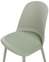 Sada 2 jídelních židlí zelená FOMBY_902833
