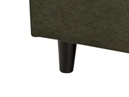 Corner Sofa 3 Seater ELVENES Velvet Dark Green Left Hand_966823