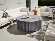 Tavolino da caffè POZZA 117 cm 117 cm Nero_1072628