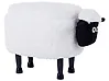 Storage Animal Stool SHEEP Sheep Fabric White