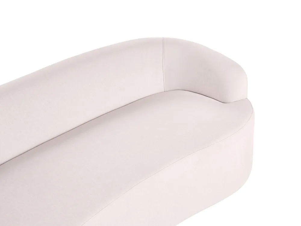 Sofa AMAL mit Ottomane Stoff Hellbeige_1145818
