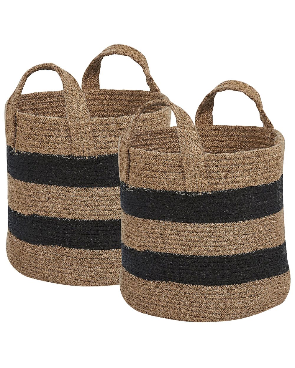 Aufbewahrungskorb 2er Set GEREDE Jute Naturfarben