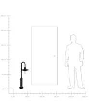 Outdoor LED Bollard Lamp ABEDES Black_1105368