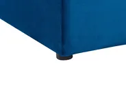 Bed with Storage Bench NOYERS Velvet Navy Blue 160 x 200 cm (EU King Size)_834703
