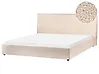 Cama Bouclé LAVAUR 180 x 200 cm Beige