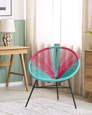 Sedia da giardino ACAPULCO Rattan sintetico (PE) Turchese_815656