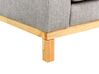 2 Seater Fabric Sofa Grey SIGGARD_920536