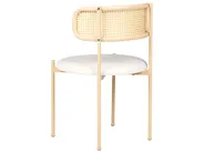 Set of 2 Dining Chairs ANDOVER Metal Light Beige_888194