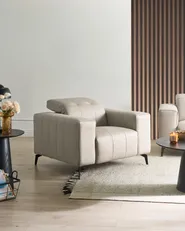 Armchair OMMEL Fabric Light Beige_1035624