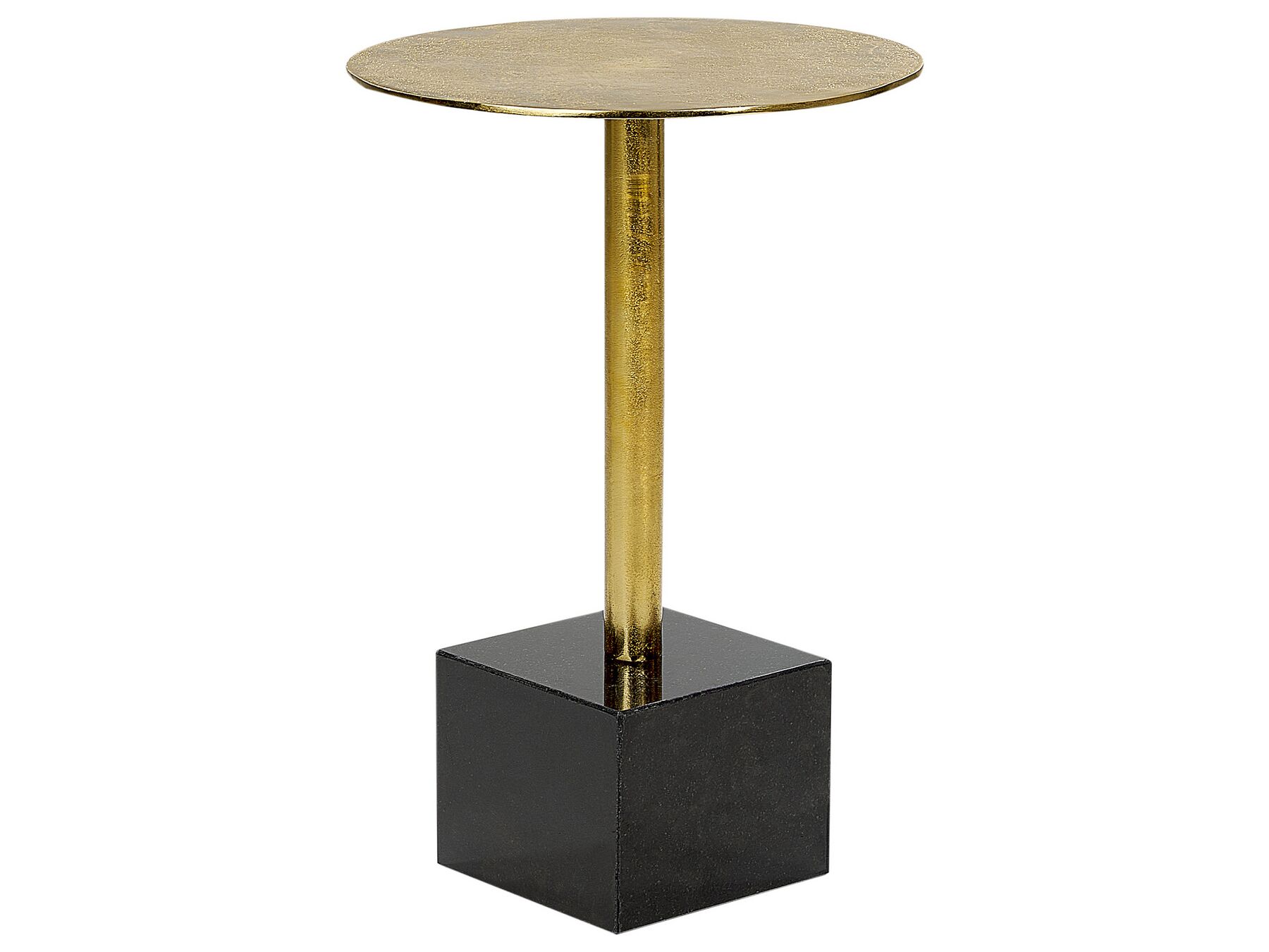 Kovový boční stolek zlatá a černá COLIBRI_912770