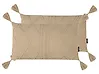 Set of 2 Decorative Cushions CAESIA 30 x 50 cm Cotton Beige Solid