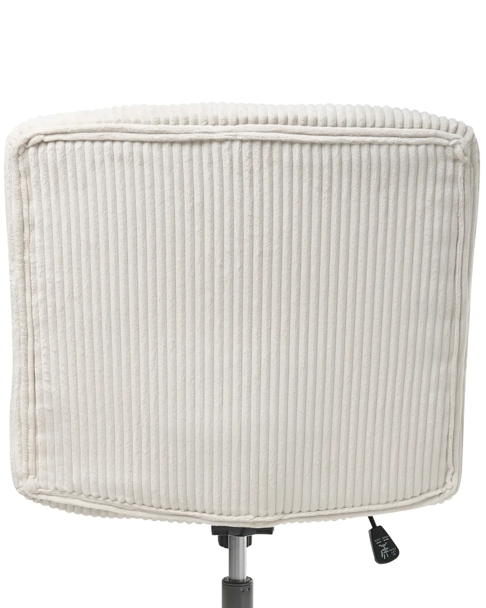 Sedia da scrivania GEDDES Velluto a coste Bianco_1010159