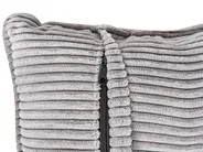 Corner Sofa 3 Seater DOLVA Corduroy Light Grey Left Hand_946082