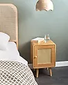 Bedside Table LEFROY Light Brown