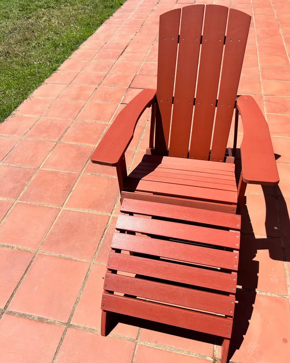 Garden Footstool ADIRONDACK Red_983095