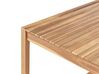 Conjunto de comedor 8 plazas de madera de acacia certificada clara con carrito de cocina SASSARI II_923819