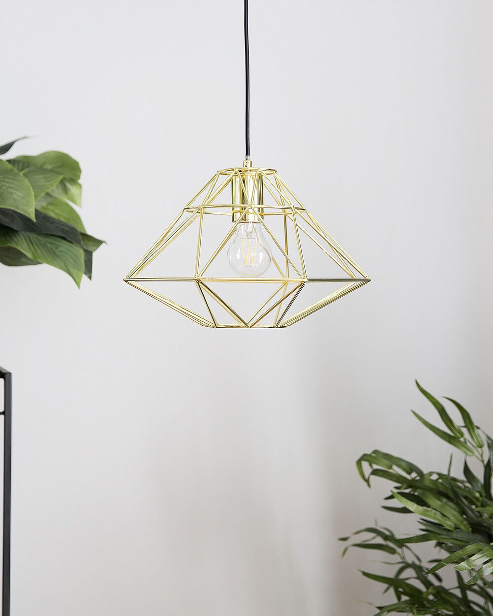 Pendant Lamp RAMIS Metal Gold Beliani.co.uk