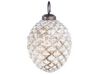 Set of 6 Glass Baubles Off-White LAITON_899336