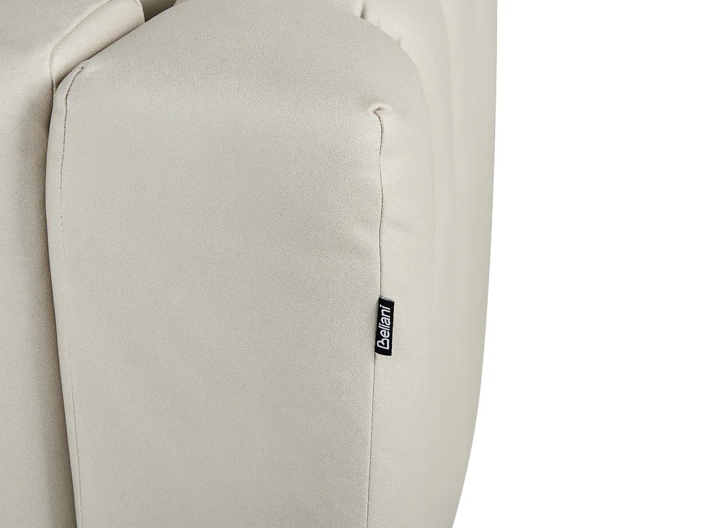 Left-Hand Chaise Longue LANNILS Fabric Off-White_892267