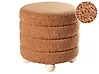 Pouffe CHILLY Boucle Golden Brown