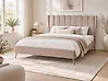 Bed Velvet MIRIBEL 160 x 200 cm (EU King Size) Taupe