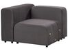 2 Seater Modular Velvet Sofa Dark Grey FALSTERBO_919320