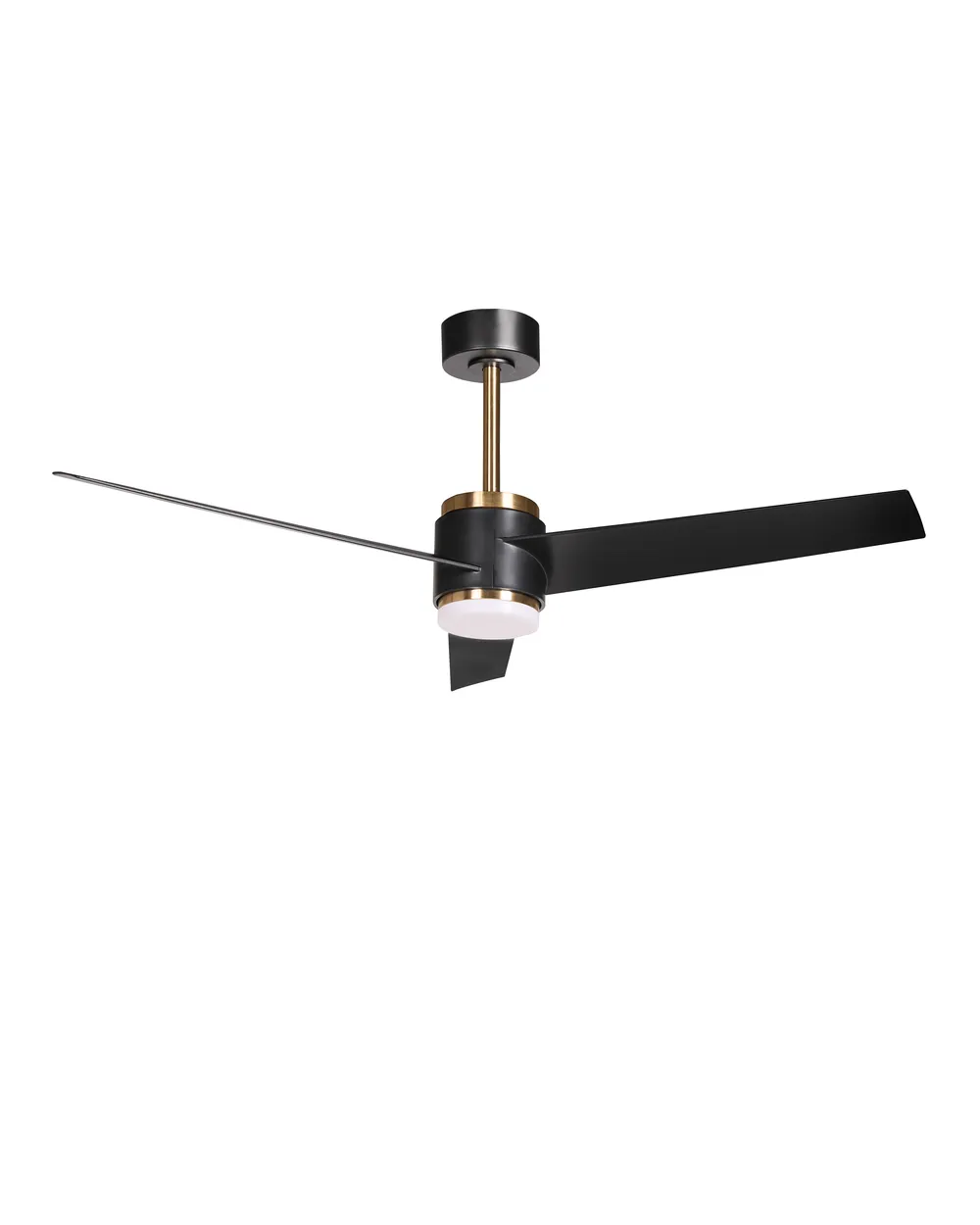 Plafondventilator met verlichting TROUT met afstandsbediening LED Zwart