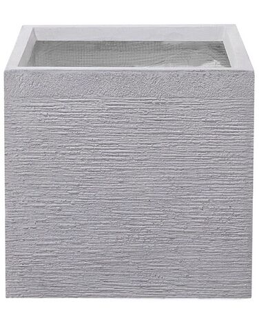 Blumentopf weiss quadratisch 40 x 40 x 38 cm PAROS