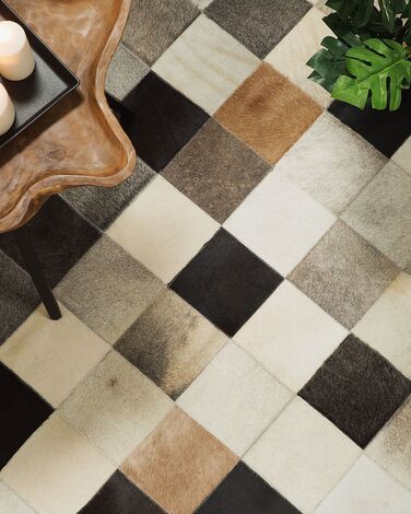 Cowhide Area Rug 200 x 300 cm Multicolour SOKE