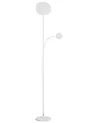 LED Floor Lamp ESKALDE  with Remote with Dimmer Metal White