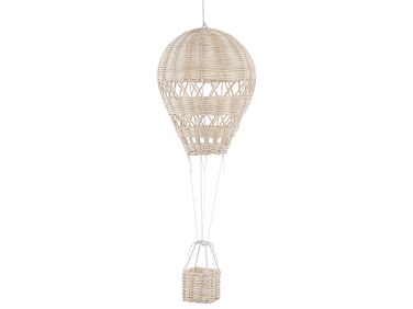 Decoração em forma de balão de ar quente em rattan natural BEMBA 