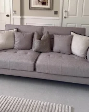Living Room Set 5 Seater SKIVE Fabric Taupe_997402