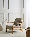 Armchair SORSELE Corduroy Beige