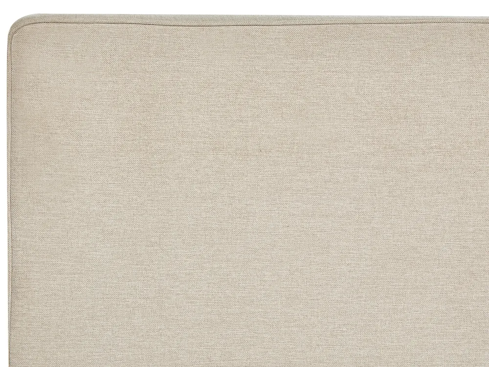 Divan Bed with Storage MINISTER Fabric Light Beige 160 x 200 cm (EU King Size)_873591